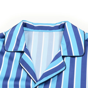 Vêtements de nuit unisexes de qualité supérieure, vêtements de maison pour l'automne et l'hiver, pyjamas imprimés, pyjamas en satin de soie respirant, taille plus - Product Image 5