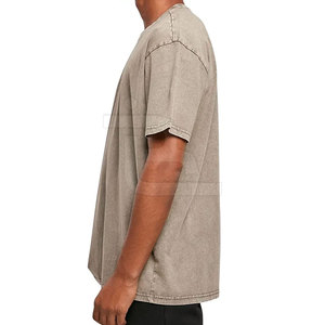 เสื้อยืดผ้าซักกรดสำหรับผู้ชายเสื้อยืดซักกรดไซส์พิเศษน้ำหนักเบา - Product Image 4