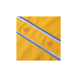 Maillot de baseball jaune uni, décontracté, pour événements sportifs, tenue d'équipe, chemise de sport - Product Image 3