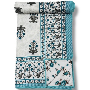 Double Bed Dohar Cotton Bed Blanket Floral Print Dohar Use Also As AC Blanket & <b>Comfortable</b> Bedding Buy Direct From Supplier - Product Image 1