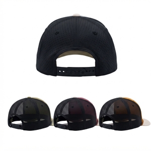Amteria Trucker Cap 6-Panel Mesh Adjustable Baseball <b>Hat</b> Embroidered Logo Front Panel Unisex Casual Spring <b>Summer</b> Style - Product Image 3