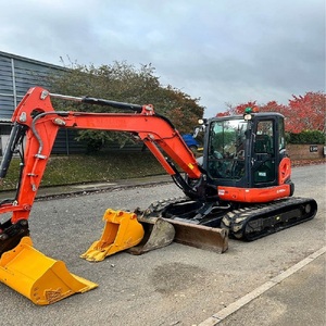 Excavatrice de chantier Kubota U48 4,8 tonnes, type chenillé, avec moteur puissant, pompe, PLC, boîte de vitesses, prête à être expédiée, en stock - Product Image 2