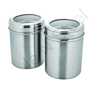 Recipiente para Café de Acero Inoxidable, Recipiente para Alimentos, Tarro de Almacenamiento de Cocina de Acero Inoxidable, Recipiente Hermético para Azúcar y Alimentos - Product Image 3