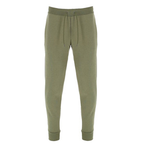 Pantalon de jogging décontracté pour homme, vert olive, taille élastique avec cordon de serrage, en coton tricoté mi-lourd, idéal pour l'automne - Product Image 5