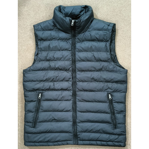 Chaleco Acolchado de Invierno para Hombre, Tejido de Poliéster de Alta Calidad, Color Gris Oscuro, Ropa Exterior Acolchada sin Mangas, Chaquetas para Hombre - Product Image 5