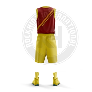 Uniforme de Baloncesto para Equipo, Diseño Ligero con Base de Poliéster, Cómodo para las Sesiones de Entrenamiento - Product Image 3