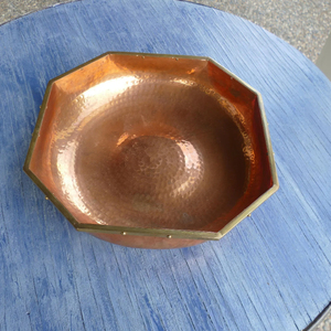 Tazón de cobre de alta calidad y diseño moderno para servir comida, vajilla, decoración de mesa, regalo de Navidad, procedente de la India, a bajo precio. - Product Image 3