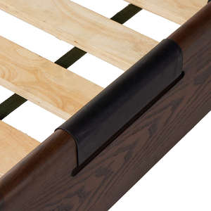 Luxury Upholstered Wooden <b>Bed</b> <b>Frame</b> with Tufted Headboard – Modern King/<b>Queen</b> <b>Size</b> <b>Bed</b> for Bedroom - Product Image 6