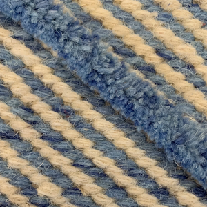 Tapis Chevron Tufty en laine tissée à la main, 100% laine de Nouvelle-Zélande, à poils épais et lignes en relief, fait main, artisanal, fournisseur en gros - Product Image 2
