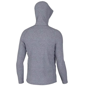 Sweat à capuche de pêche pour homme, léger, respirant, 100 % polyester, manches longues, avec logo personnalisé et protection UPF 50+ - Product Image 4