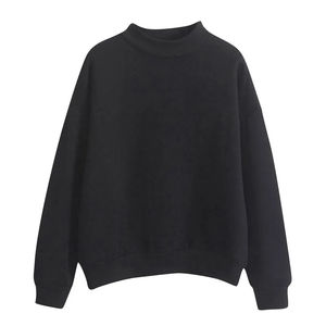 Sweat-shirt unisexe décontracté à col rond, tricoté, couleur unie, manches longues, coupe ajustée, style streetwear hiver - Product Image 1