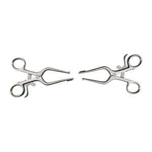 Retractor de pierna de acero inoxidable, izquierdo y derecho, con punta y escudo de 12 mm x 12 mm, instrumento quirúrgico médico - Product Image 5