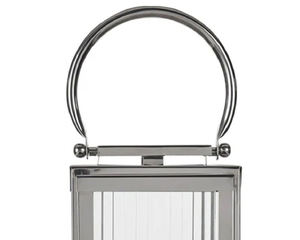 Lanternes à bougies en acier inoxydable au design moderne, finition nickel brillant, pour la décoration extérieure et intérieure, faites à la main, personnalisées - Product Image 2