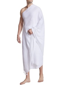 Serviettes en coton respirant personnalisées de couleur blanche pour le Hajj et l'Omra, pour les musulmans, Ahram, Namaz, hommes, Arabie Saoudite, Ehram, Ihrams - Product Image 2