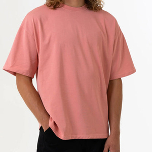 Wholesale 100% cotton T-shirt for men loose fit printed Custom T Shirt for Men <b>Blank</b> Heavy <b>Weight</b> Oversized T shirt Men's - Product Image 4