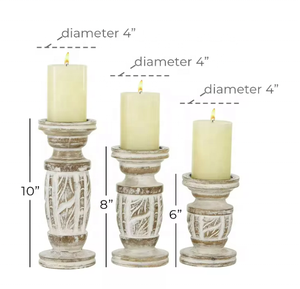 Soporte de vela de madera de la mejor calidad, soporte decorativo ecológico para el hogar, Hotel, jardín, para decoración de habitación de Navidad, hecho a mano en la India - Product Image 4