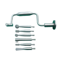 Ensemble de perceuses manuelles Hudson Brace en acier inoxydable de haute qualité, 7 pièces, instruments orthopédiques vétérinaires, fournisseur en gros