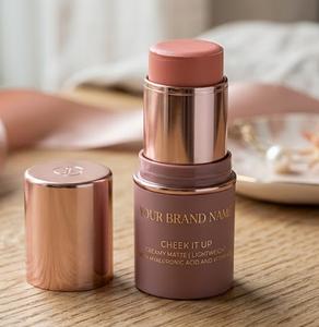 Barra de Rubor de Marca Privada OEM ODM, Rubor en Crema al por Mayor para Mejillas, Textura Suave, Empaque Personalizado, Producto de Maquillaje al por Mayor - Product Image 1