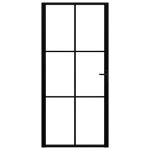 36.6 nera "x 79.3" ESG vetro e alluminio porta scorrevole interna - Product Image 3