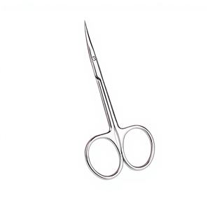 Beauté russe de haute qualité écologique ciseaux à sourcils courbe bouche en acier inoxydable épilation tondeuse outils de soin des ongles - Product Image 1
