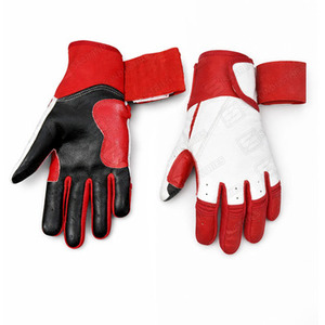 Guantes de Bateo de Béisbol Profesionales de Cuero Vacuno con Diseño de Logotipo Personalizado para Entrenamiento de Béisbol/Sóftbol, Cierre de Velcro, Tallas XL y XXL - Product Image 1