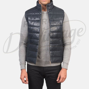 Chaleco Acolchado Negro para Hombre, Chaleco de Invierno Cálido y Acolchado, Chaqueta sin Mangas Personalizada, Chaleco de Moda para Hombre - Product Image 5
