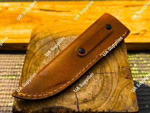 Étui à couteau artisanal en cuir pleine fleur, sur mesure, OEM, léger, universel, durable, pour le camping et la chasse - Product Image 4