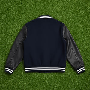 High-quality varsity team <b>jackets</b> for <b>men</b> and women, canvas embroidered leather sleeves, custom baseball <b>letter</b> <b>jackets</b>. - Product Image 1