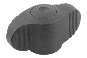 K0274WING GRIP MINIWING D=M04 A=28, H=15, FORMA:K CON ROSCA INTERNA, TERMOPLÁSTICO NEGRO GRIS RAL7021 - Product Image 4