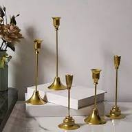 Candelabro Moderno de Metal Dorado para Decoración del Hogar, Decoración de Mesa - Product Image 4