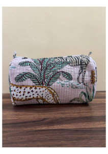 ชุดกระเป๋าเครื่องสำอางผ้าฝ้ายพิมพ์ลายสัตว์ ทำมือ 3 ชิ้น สำหรับผู้หญิง ของขวัญสำหรับเธอ ราคาขายส่ง - Product Image 2