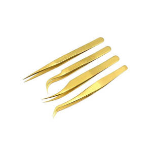 Pinzas Antiestáticas con Punta de Fibra, Herramientas de Acero Inoxidable de Punta Fina para Manualidades y Bricolaje, Pinzas con Punta de Fibra - Product Image 1