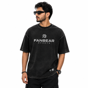 เสื้อยืดคอตตอนทรงบ็อกซี่ฟิตขนาดใหญ่พิเศษสำหรับผู้ชาย สไตล์สตรีทแวร์ ไหล่ตก ลำลอง หนานุ่ม ซับเหงื่อ แห้งเร็ว ระบายอากาศได้ดี เหมาะสำหรับฤดูร้อน - Product Image 1