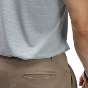 Men Light Grey Polo <b>Shirt</b> Short Sleeve <b>Collared</b> <b>T</b> <b>Shirt</b> Casual Golf Sportswear Top Custom Logo Manufacturer Wholesale Apparel - Product Image 5
