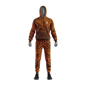 Custom Men's Tracksuit Full <b>Zip</b> <b>Hooded</b> Sporty Jogging Suit Professional Sportswear Training Apparel Bulk Supplier Factory - Product Image 4