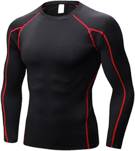 <b>Men's</b> Sleeve <b>Compression</b> T <b>Shirt</b> Breathable Quick Dry Slim Fit Sports Top Workout Training Tee - Product Image 1