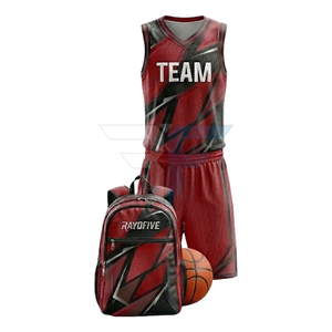 Uniforme de Baloncesto Transpirable de Secado Rápido, Nuevo Estilo, Económico, de Alta Calidad, Manga Corta, Precio al por Mayor, con Accesorios y Bolsa - Product Image 1
