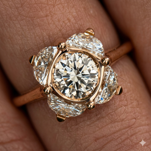 Anillos de Diamantes Arin de Oro de 14K con Certificación IGI, Diseño Moderno Personalizado para Bodas y Fiestas, con MOQ Bajo y Opción Hecha a Mano - Product Image 1