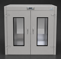 Boîte de transfert statique AirBio 2x2 pi avec lumière UV et filtration HEPA pour le transfert de matériaux en salle blanche