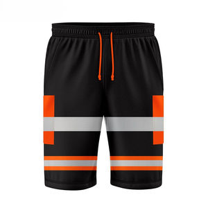 Pantalones Cortos de Trabajo de Seguridad Reflectantes de Alta Visibilidad para Hombre, de Algodón, con Cinta Reflectante, para Verano, Servicio OEM - Product Image 3