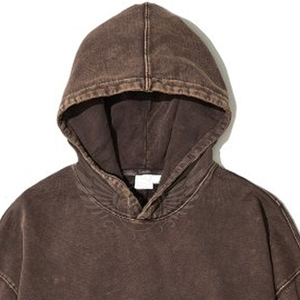 Service OEM : Sweat à capuche en coton délavé à l'acide, style streetwear, direct usine, personnalisation de marque, commandes en gros, marché d'exportation - Product Image 2