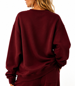 High Quality Custom Logo Print <b>Vintage</b> Unisex <b>Oversized</b> 100% Cotton Eco-Friendly Winter Autumn Mock Neck Pullover <b>Sweatshirt</b> - Product Image 5