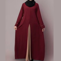 Services OEM – Nouvelle Abaya Femme en Polyethersulfone Double Couche, Design Élégant, Séchage Rapide, Respirante, Extensible dans les Quatre Sens, Longueur Cheville