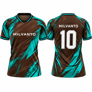 Camiseta de Fútbol Personalizada para Hombre, 100% Poliéster, 220 GSM, Uniforme de Fútbol Sublimado, Ropa Deportiva, Absorbe la Humedad, Transpirable - Product Image 3