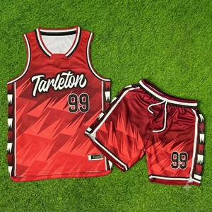 เสื้อบาสเก็ตบอล Rexfit Team Next - โพลีเอสเตอร์ 100% พิมพ์ลายแบบ Sublimation ระบายอากาศได้ดี คอวี แขนกุด สำหรับผู้ใหญ่ทุกเพศทุกวัย ขนาดมาตรฐาน OEM สำหรับทีม - Product Image 1