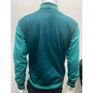 Veste décontractée de style universitaire pour homme, veste bomber boutonnée avec tissu doux, vêtement d'extérieur tendance pour le marché américain - Product Image 1