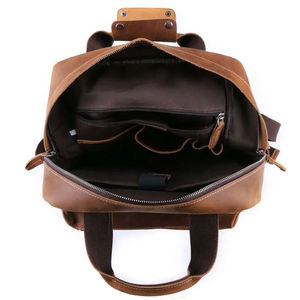 Sac à dos en cuir de qualité supérieure, sac à dos de voyage en cuir, sac à dos pour ordinateur portable, sac à dos en cuir pour usage quotidien décontracté - Product Image 4