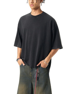 Camiseta Oversize Estilo Streetwear con Lavado Ácido, Bajo Desgastado, Vintage, Retro, Hombros Caídos, Premium, Grunge - Product Image 6