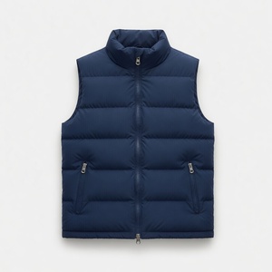 Best Quality Windproof Water-Resistant Quilted Sleeveless Winter Puffer Vest with Zipper Closure Outer Wear for Men - Product Image 1