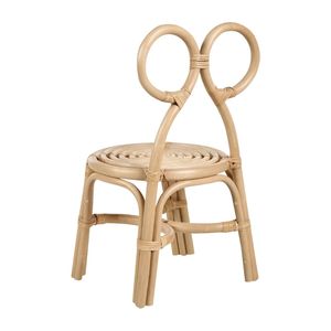 Bow Rattan Kids <b>Chair</b> Toddler Furniture Kids Room Wholesale Cute Design High Quality Children Wooden Seat <b>Cheap</b> Factory Price - Product Image 1